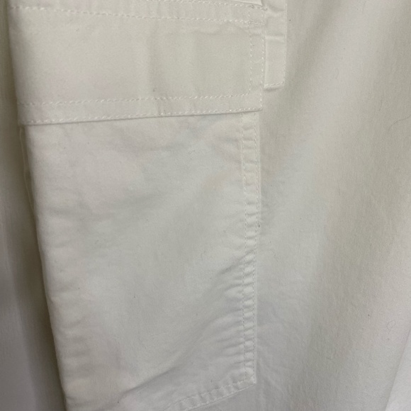 Chaps Women's White Cotton Drawstring Waist Capri Pants. Sz 3X - Picture 6 of 15